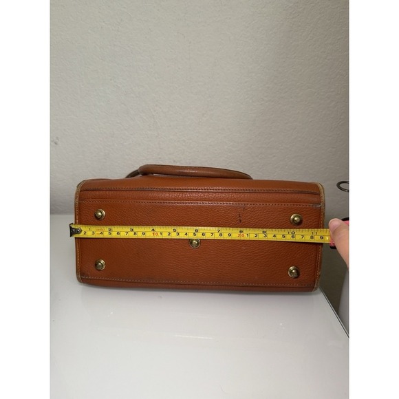 DOONEY & BOURKE Vintage Bag All Weather Leather Satchel 2Way USA 80s 90s Brown** - Picture 4 of 16